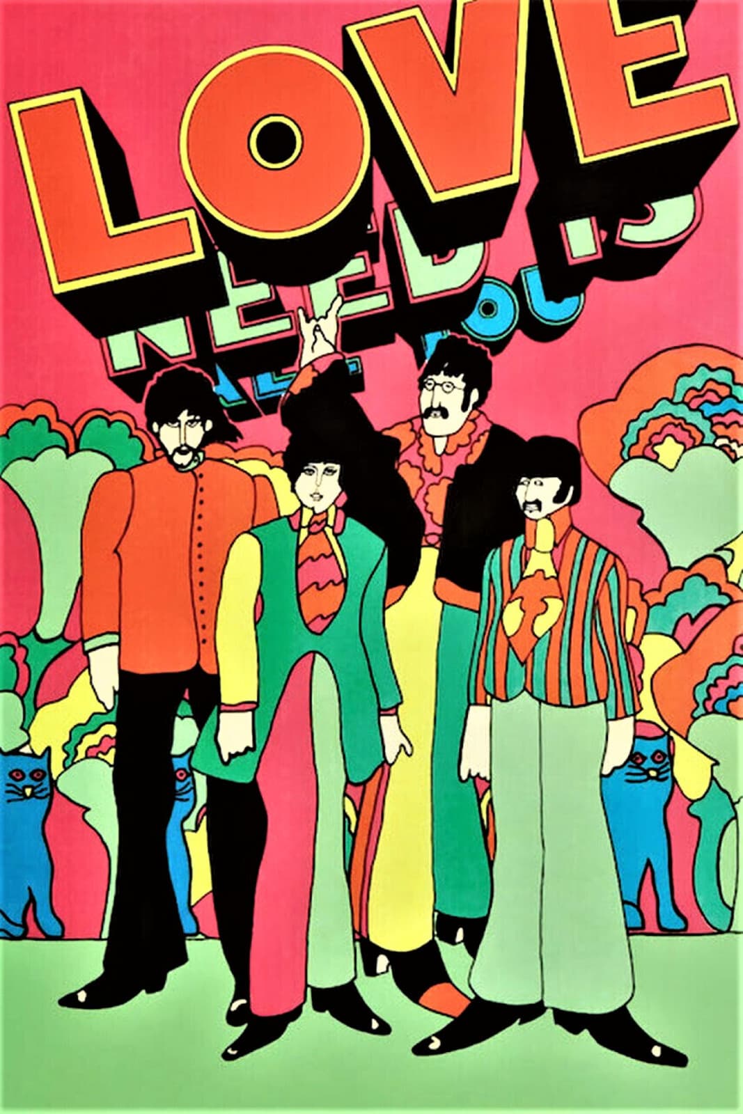Beatles CONCERT POSTER 12"x18" Free shipping