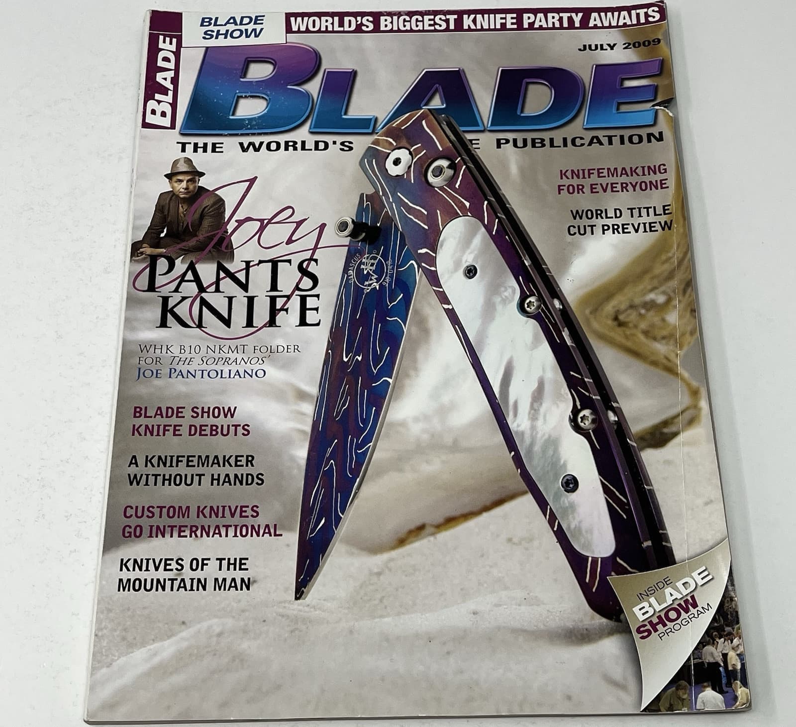 2009 Blade Knives Knife Magazine Mountain Man Joe Pantoliano John Colter