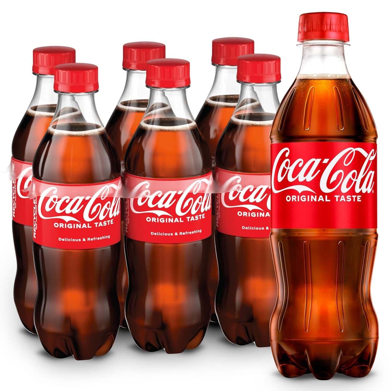 Coca-Cola Soda Soft Drinks, 16.9 fl oz Bottles, 6 Pack