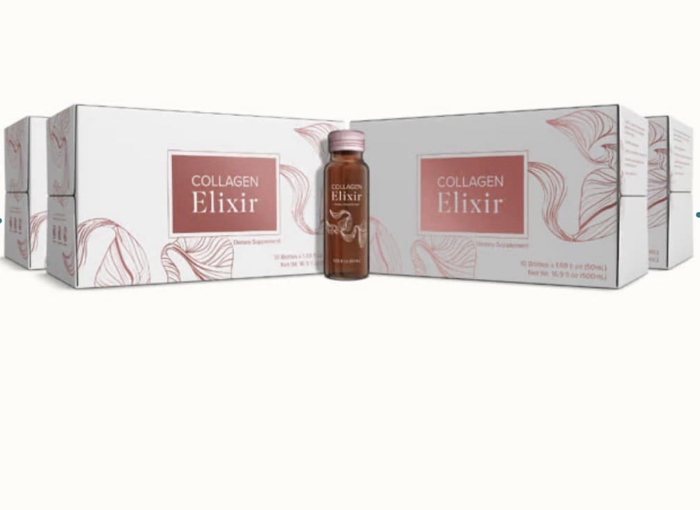 ISAGENIX Collagen Elixir Marine Collagen 10 ct Bottles 1.69 fl oz 4 Boxes 03/26