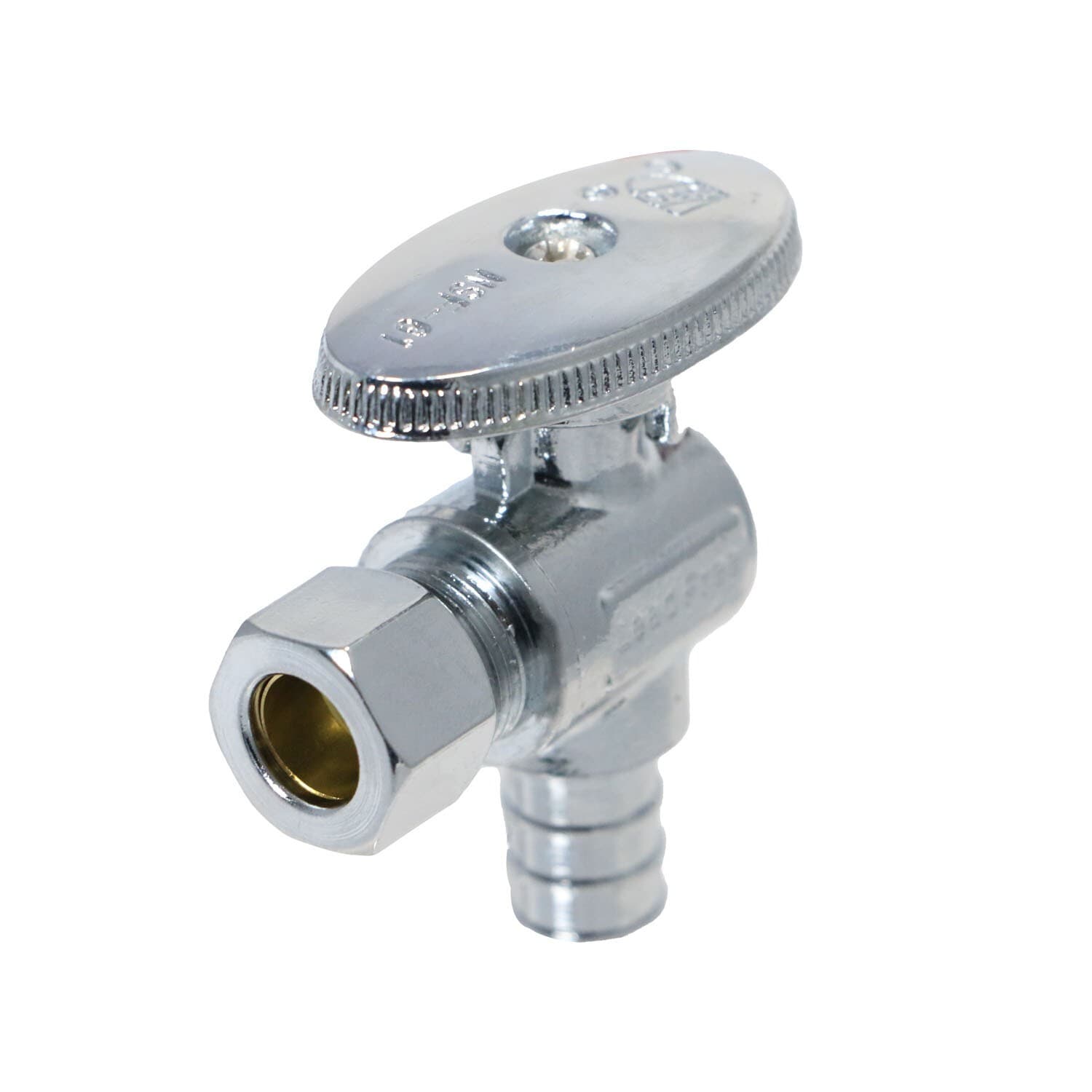 20 Pcs XFITTING 1/2" Pex x 3/8" OD Angle Stop Valve, 1/4 Turn, Lead Free Brass