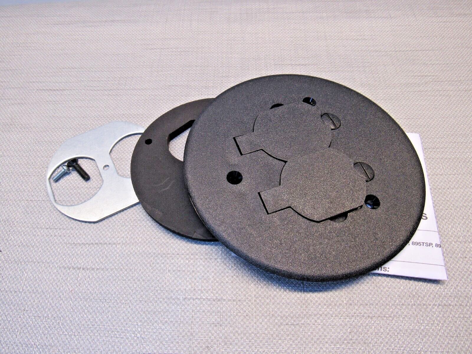 Wiremold 895P-BLK Walker Non-metallic Round Carpet Cover