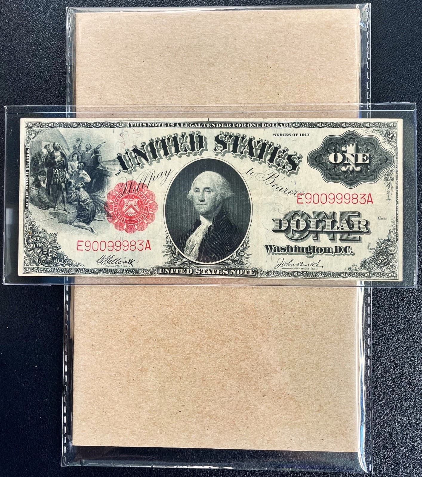 Fr. 37 1917 $1 Legal Tender "SAW HORSE" - VF