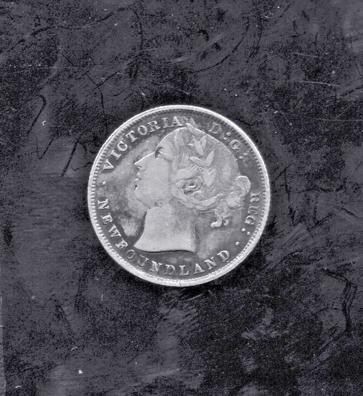 NEWFOUNDLAND - FANTASTIC HISTORICAL SCARCE QV SILVER 20 CENTS, 1894, KM# 4