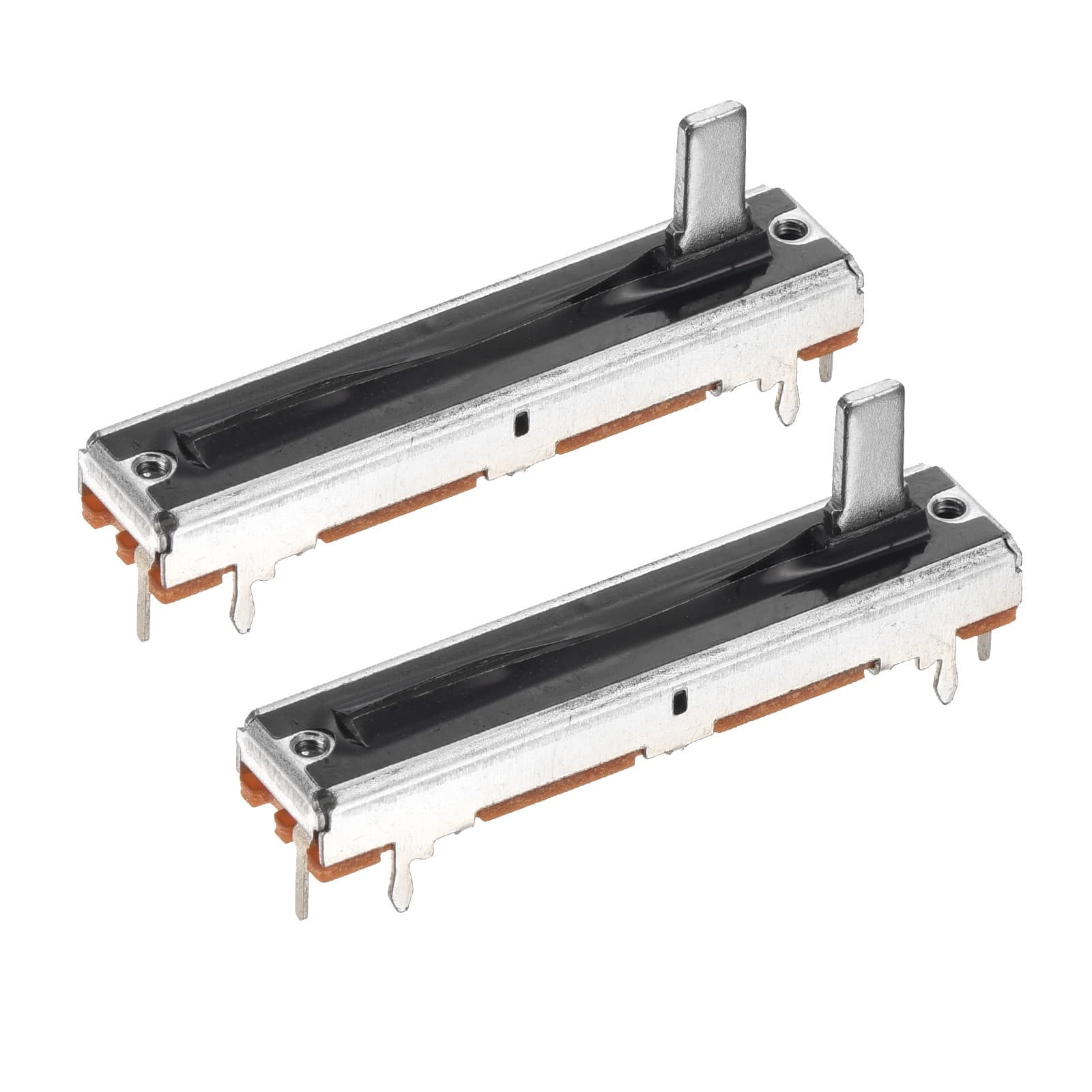 2Pcs Straight Single Linear Slide Potentiometer B10K 45mm(L) 30mm Travel