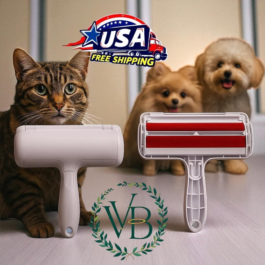 Chom Pet Hair Remover & Reusable Lint Roller for PET FUR _CAT DOG hair remover