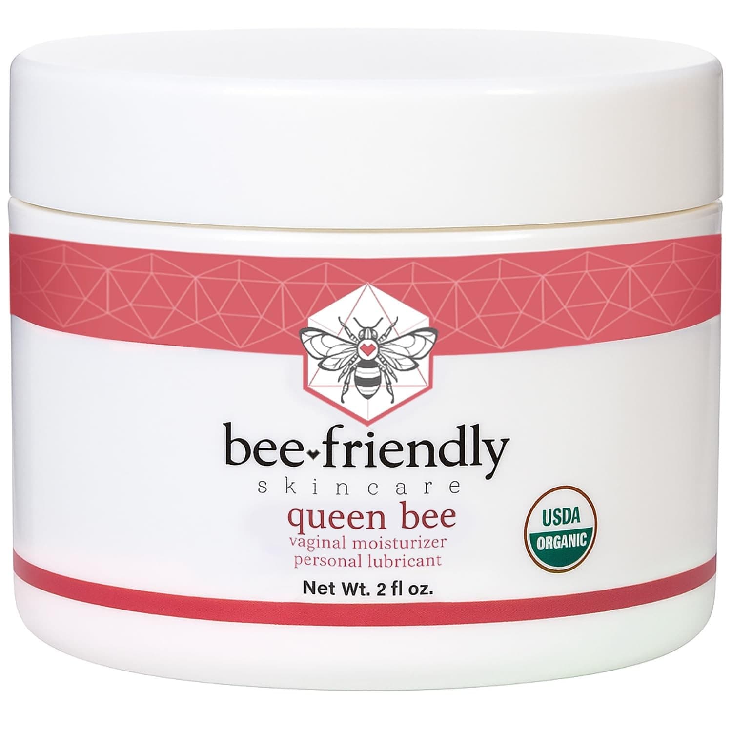 BeeFriendly Organic Vaginal Moisturizer 2oz USDA Certified Natural Cream