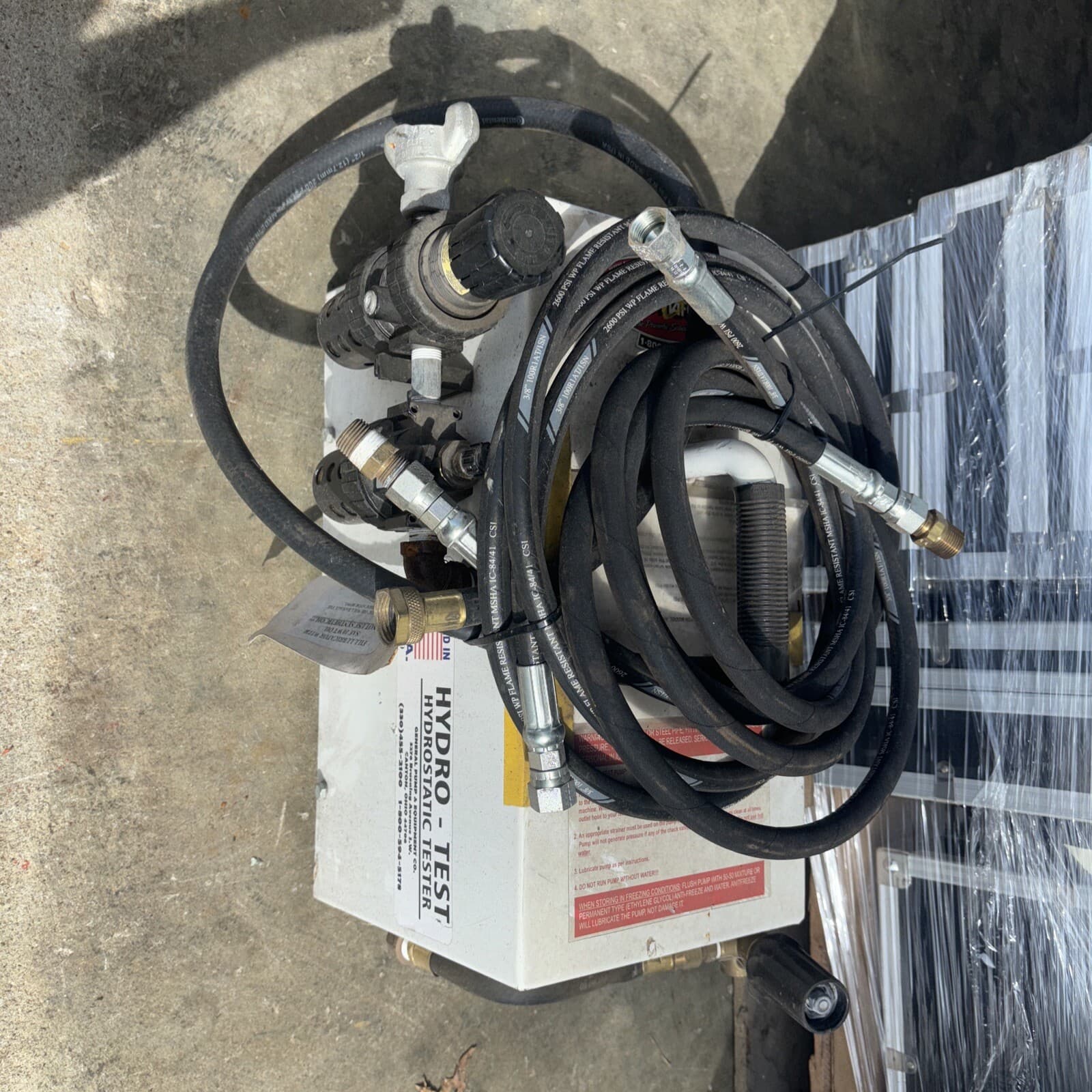 GENERAL PUMP HYDRO TEST HYDROSTATIC TESTER AR1.5-1000 PNEUMATIC 1000 PSI