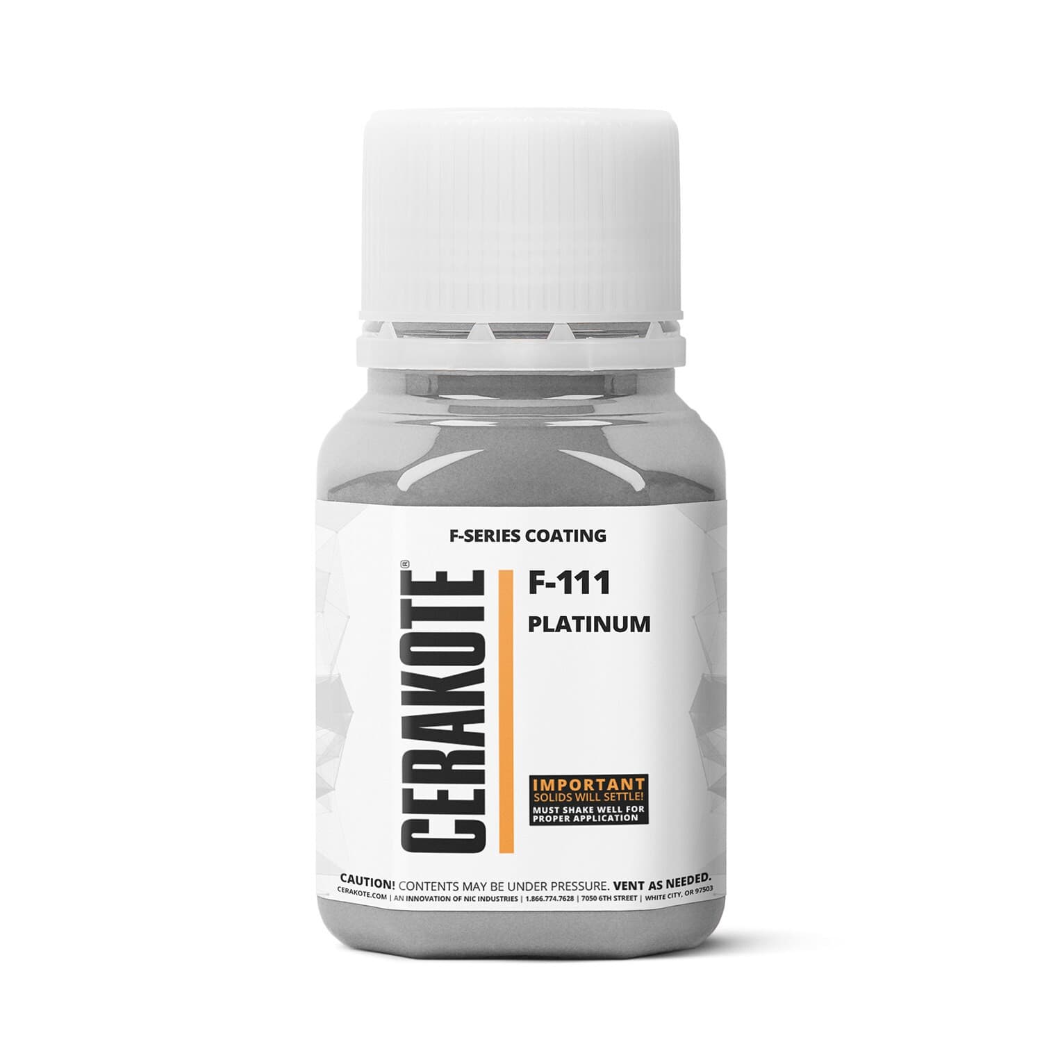 CERAKOTE F-SERIES SATIN ALUMINUM (4 oz) F-112T – Fast Curing, (Part B) Included