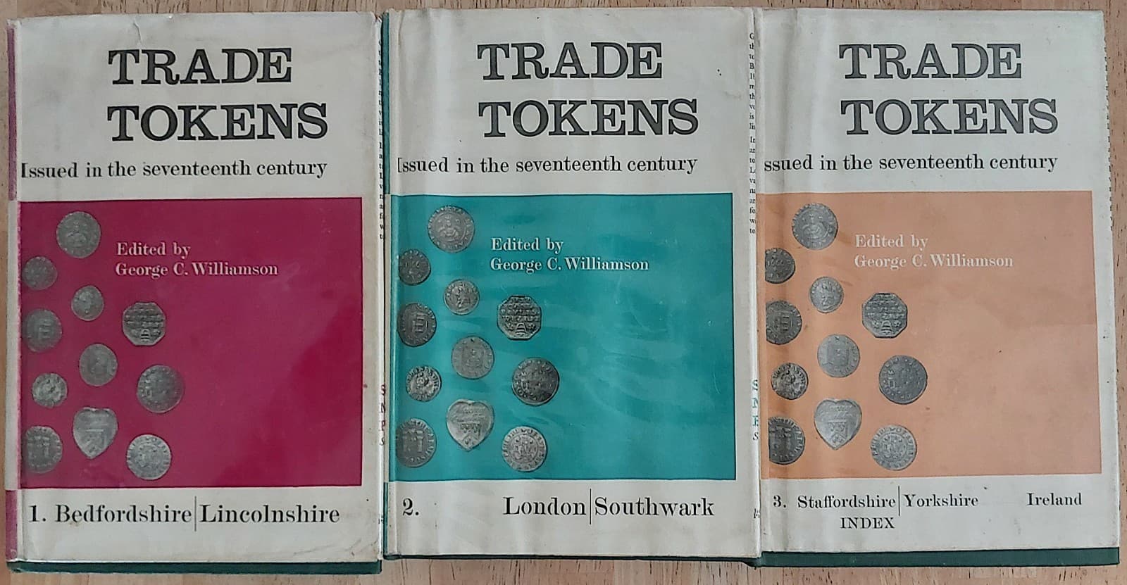 1600s 17th Century Britain Trade Tokens Williamson 3 Volume 1967 Edition 1584p