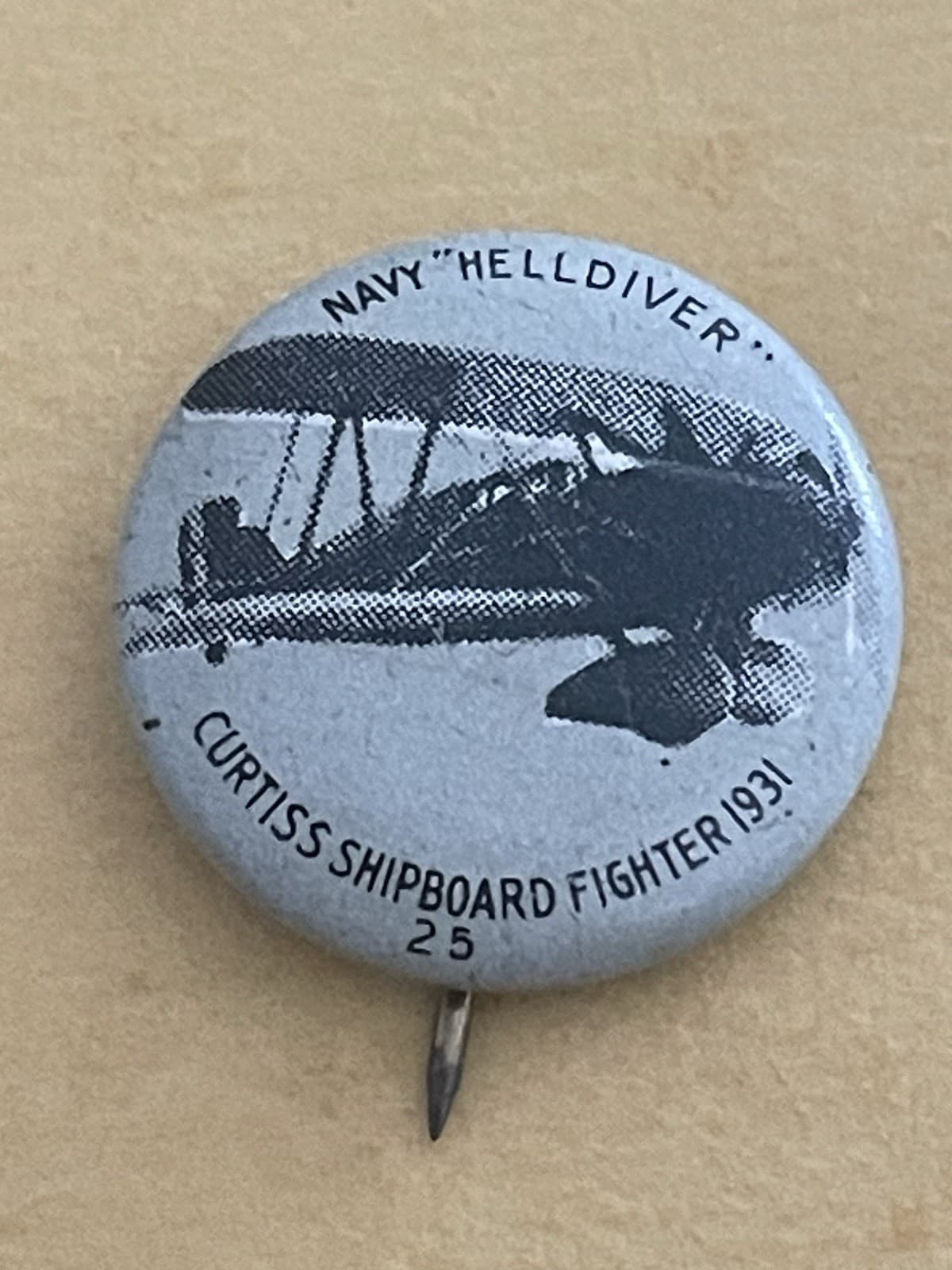 Navy “Helldiver” Pin 1931 Curtiss Shipboard Fighter 25 Greenduck Co. Chicago