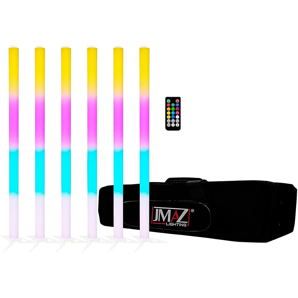 JMAZ Lighting Galaxy Tube 6pk Package with 6 Battery Powered LED Effect Tube LN