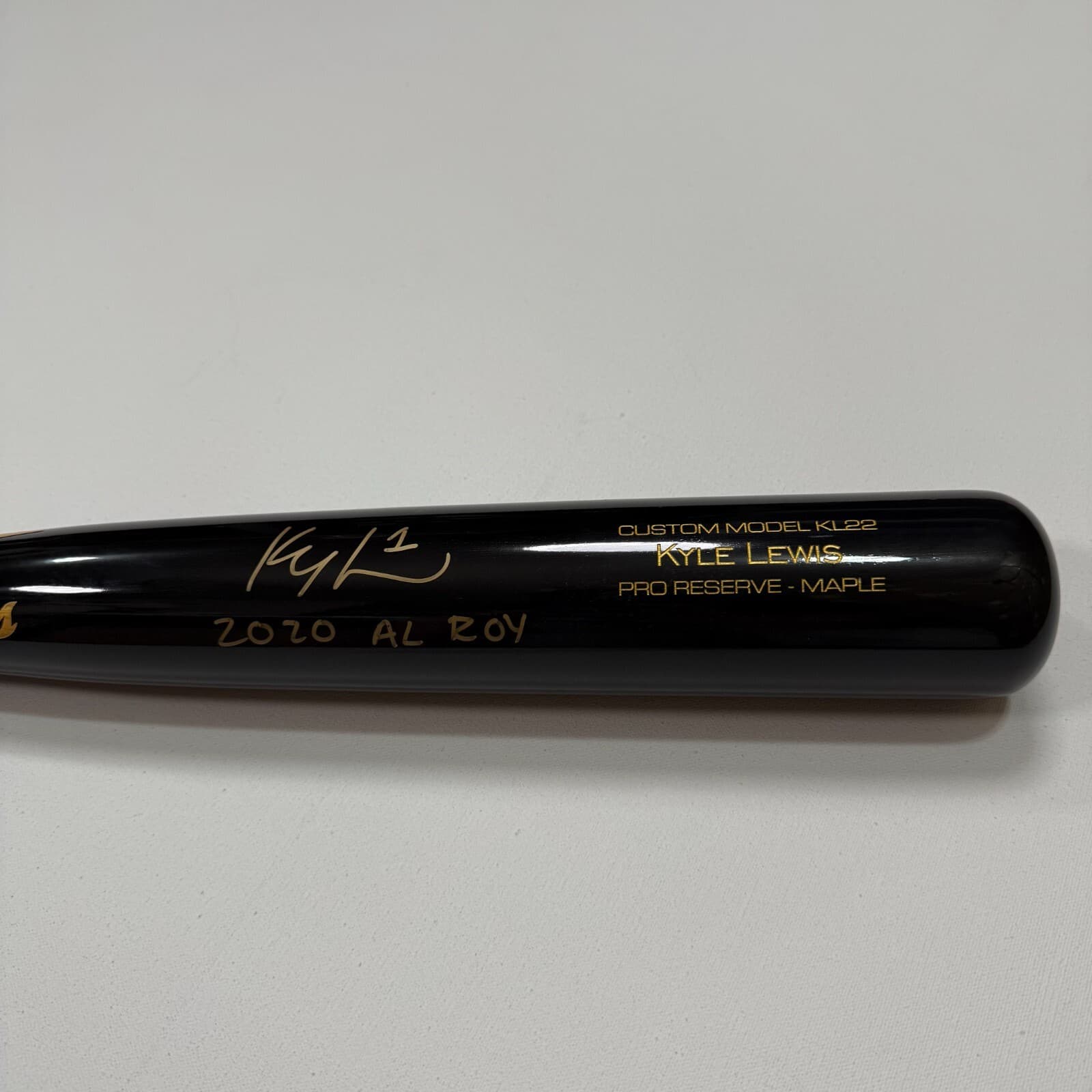KYLE LEWIS SIGNED/AUTOGRAPHED VICTUS GAME MODEL BAT w/2020 AL ROY--FANATICS--MLB