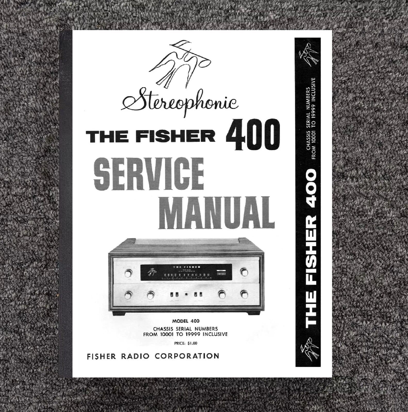 Radio Receiver Manual Fits Fisher 400 -48001