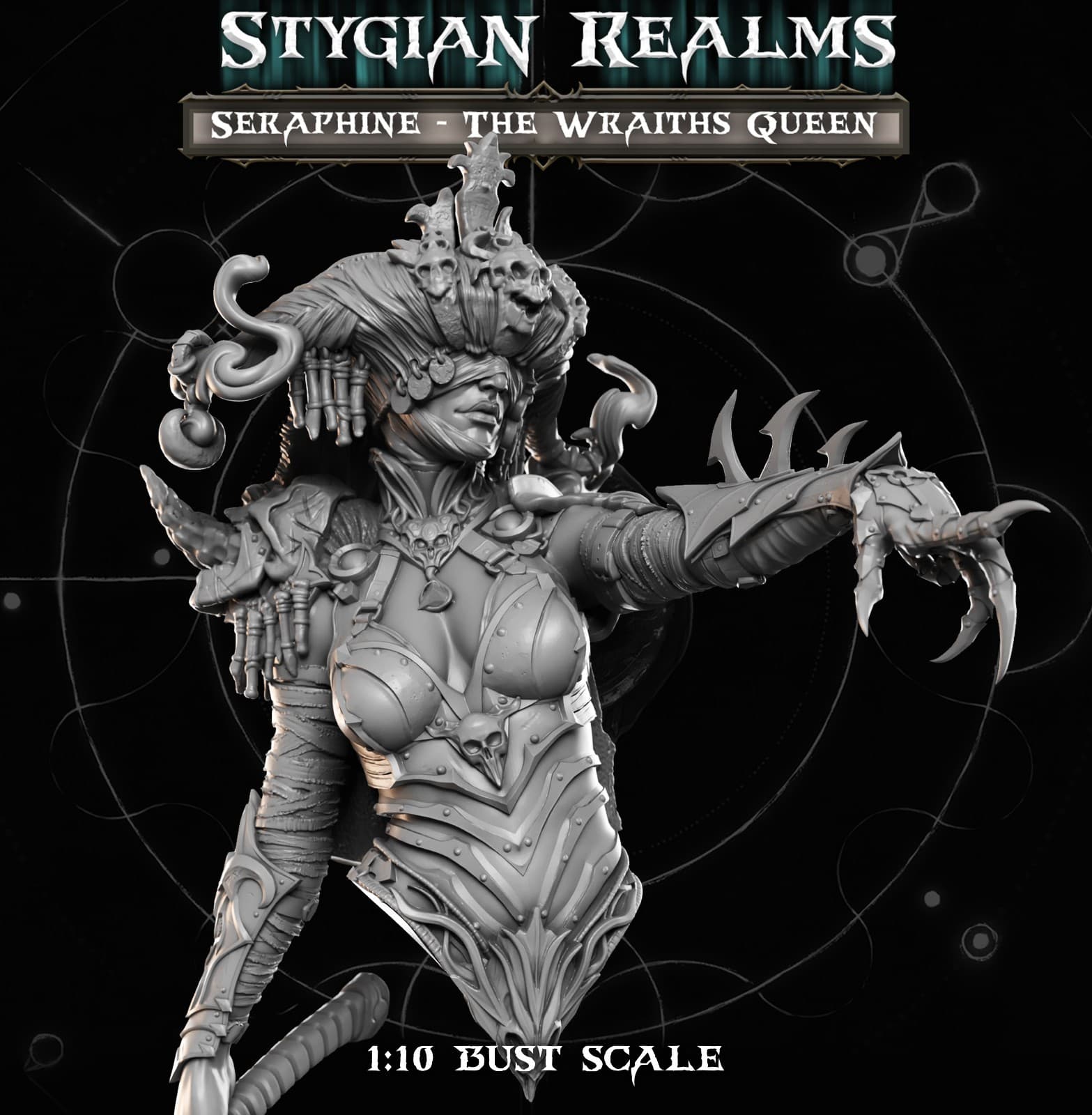 Stygian Realms - Seraphine, The Wra... | Sculptorium | 3D Print | Diorama