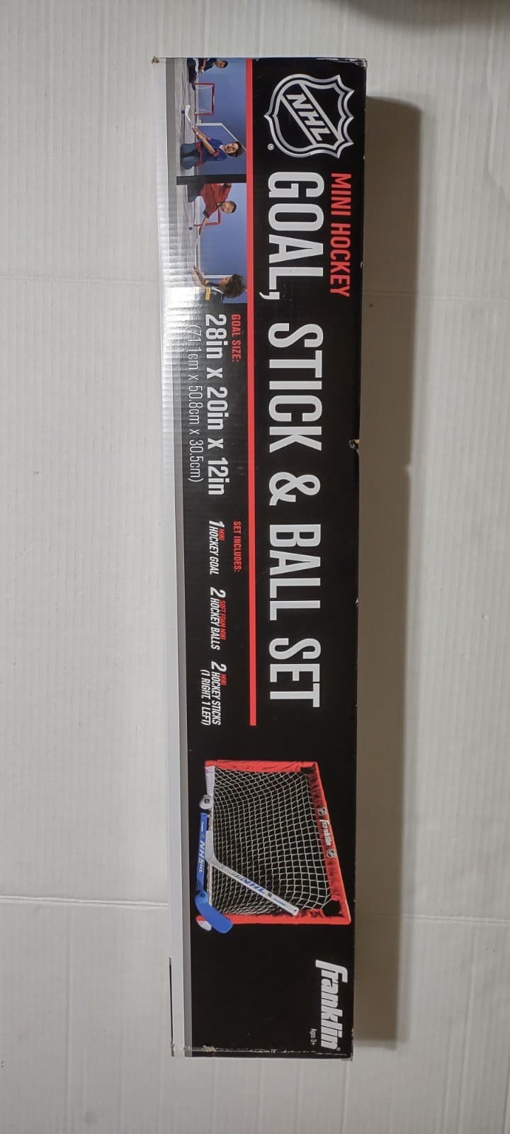 NHL Mini Hockey Set Franklin Sports 1 Goal 2 Sticks 2 Balls 1 Net kids