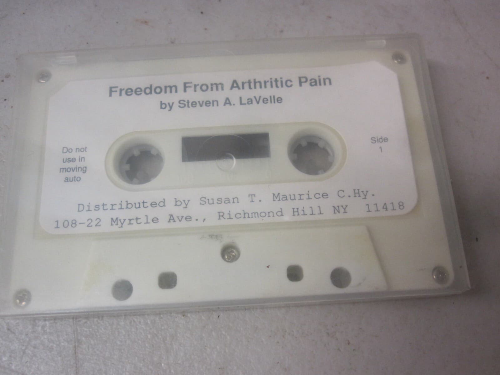 Steven A LaVelle Subliminal Hypnosis Cassette Tape FREEDOM FROM ARTHRITIC PAIN