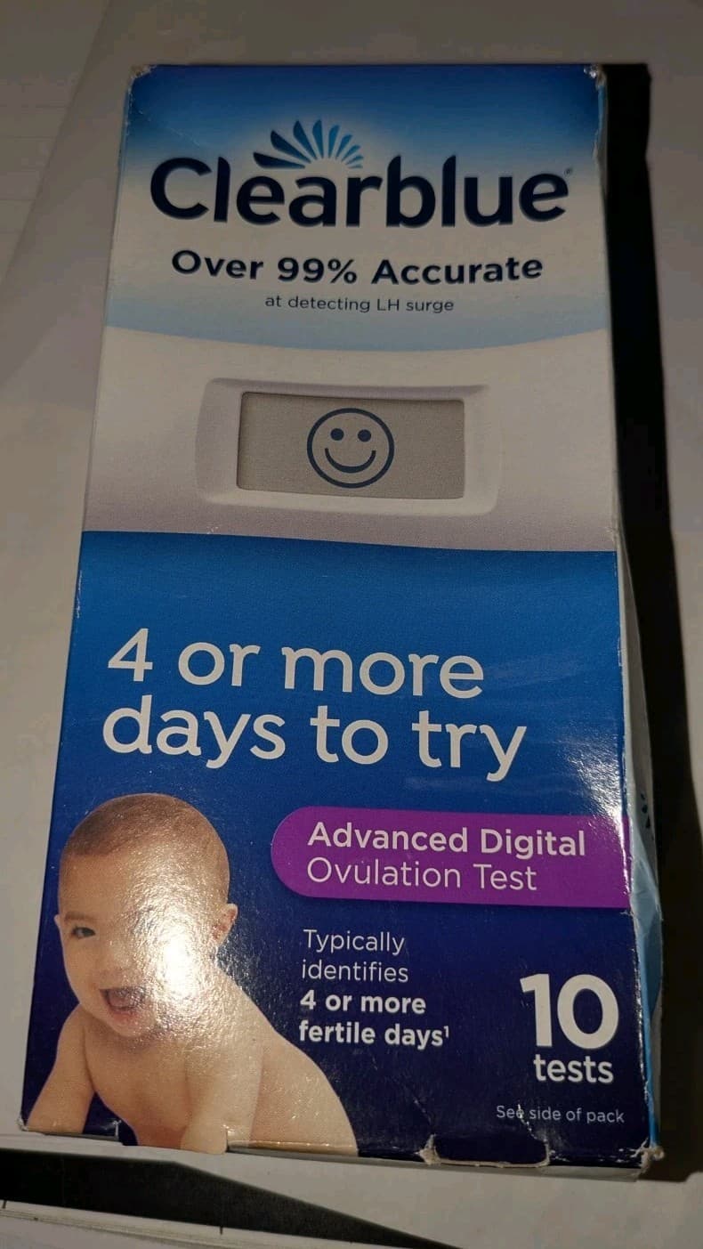 Clearblue Advanced Digital Ovulation Test (10 Count) Exp. 1/2026 Damaged Box