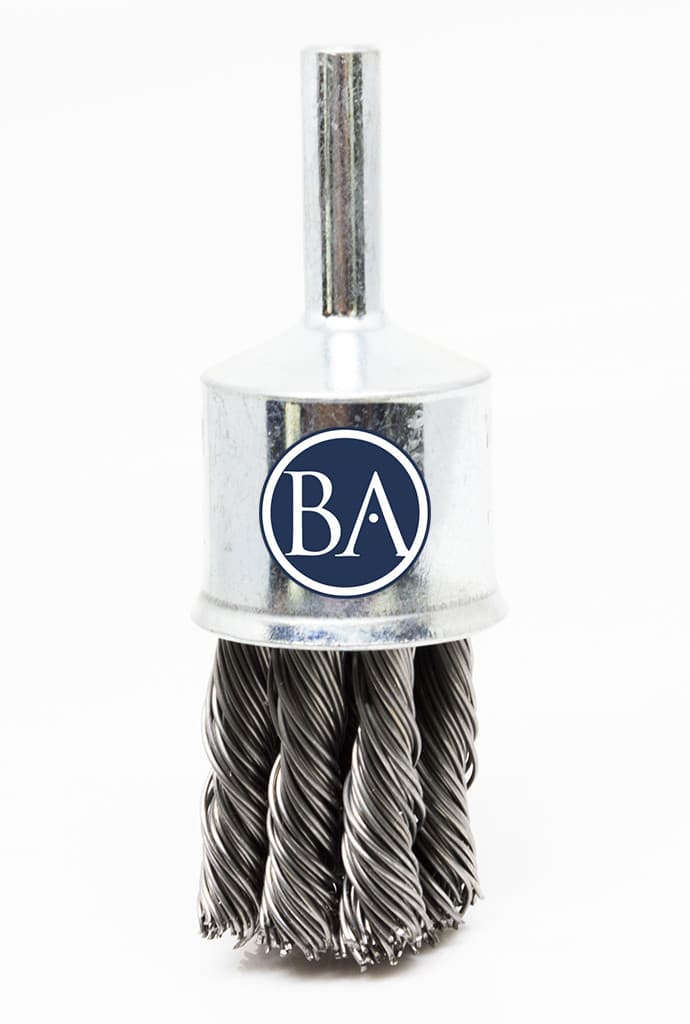3/4" Knot Wire End Brush - Carbon Steel Wire