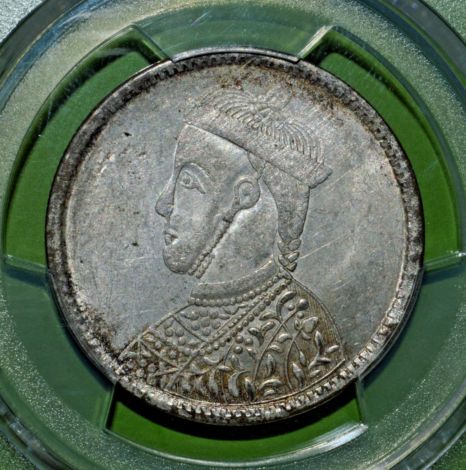 1939-42 CHINA TIBET SILVER RUPEE COIN LM-359B PCGS MS61