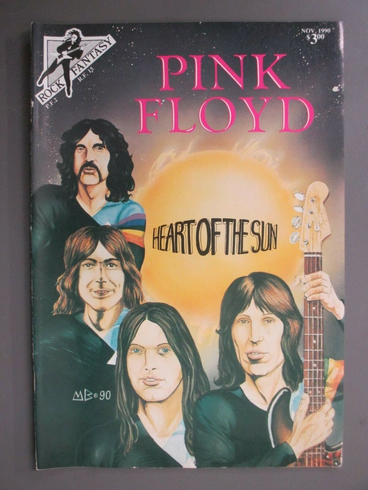 Pink Floyd Rock Fantasy Comic First Printing 1990 Heart Of The Sun MINT!