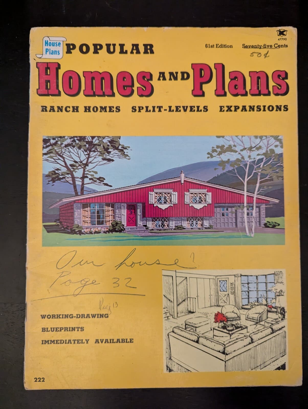 Vintage 1976 Popular Homes And Plans 61th Edition Building Plans