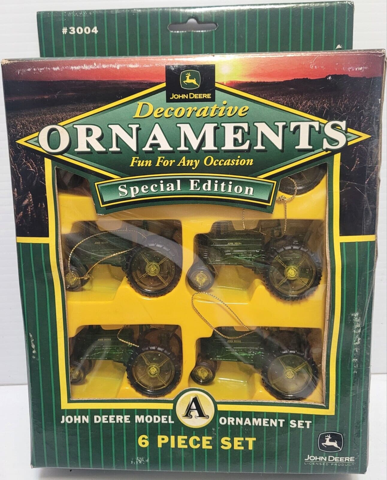 JOHN DEERE SPECIAL EDITION MODEL A 6-PC. ORNAMENT SET ***NEW IN BOX***