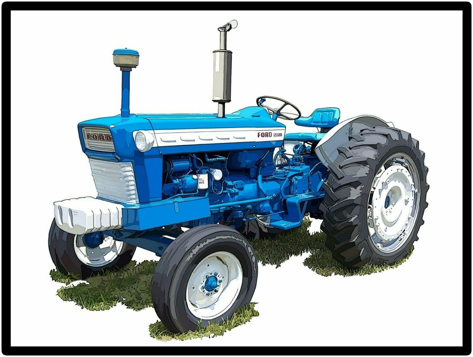Ford Tractors New Metal Sign: Model 5000 Featured
