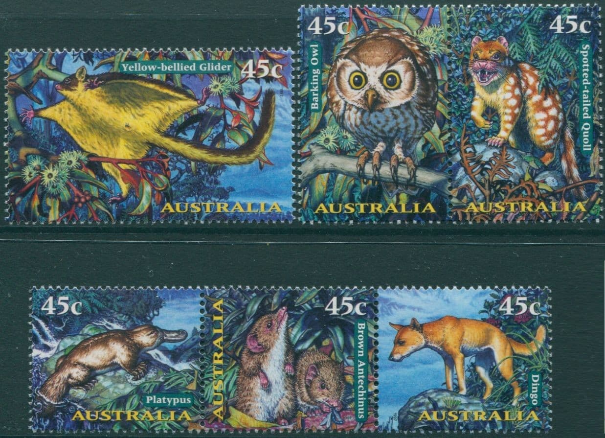Australia 1997 SG1713-1718 Nocturnal Animals set MNH