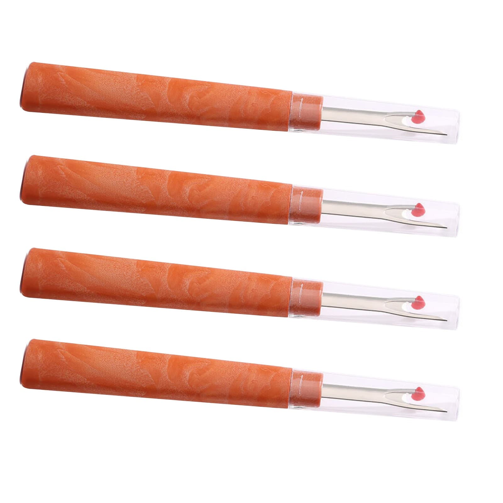 4* Durable 5.1 inch Seam Ripper Sharp Steel Tip Sewing Tool w/ Safety Lid