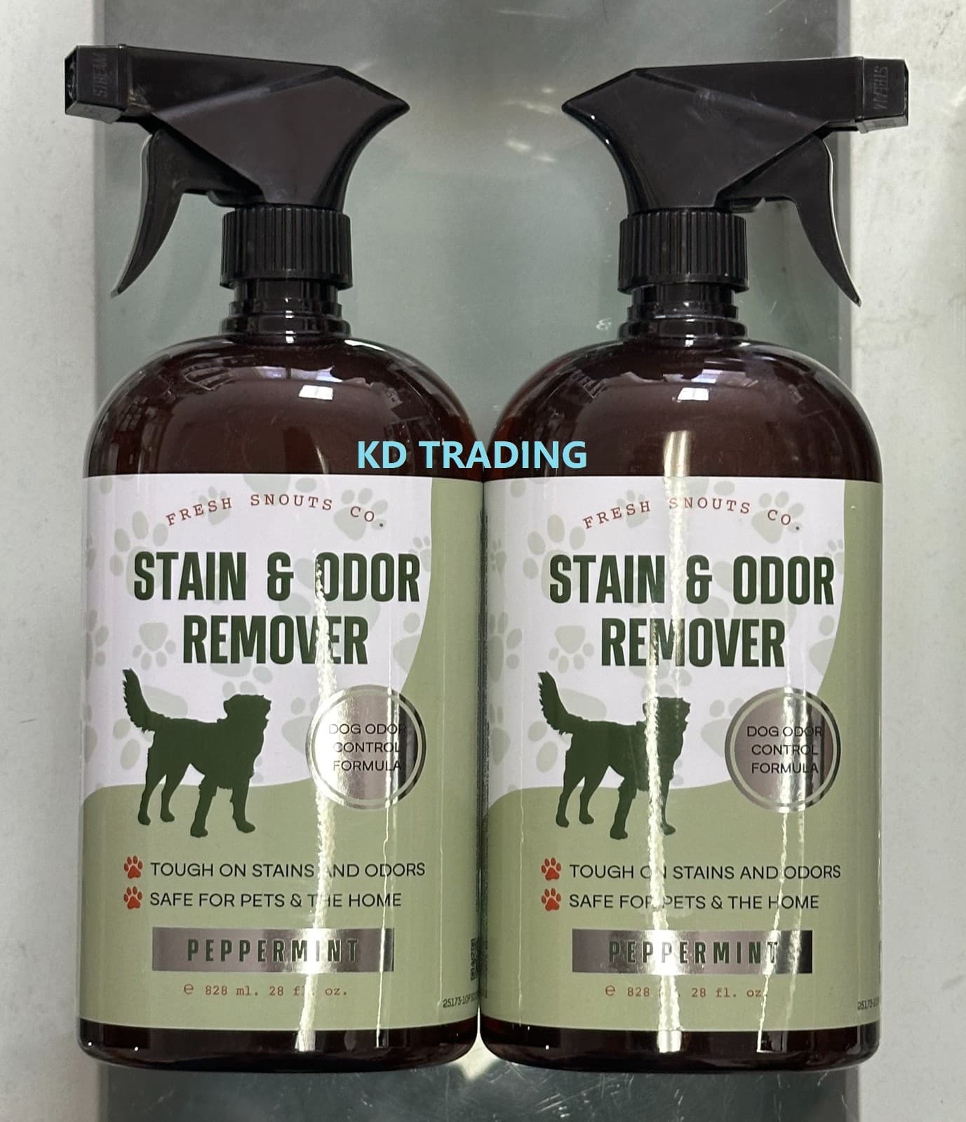 (2-Pack) FRESH SNOUTS CO. ~ DOG Pet STAIN & ODOR REMOVER SPRAY ~ PEPPERMINT