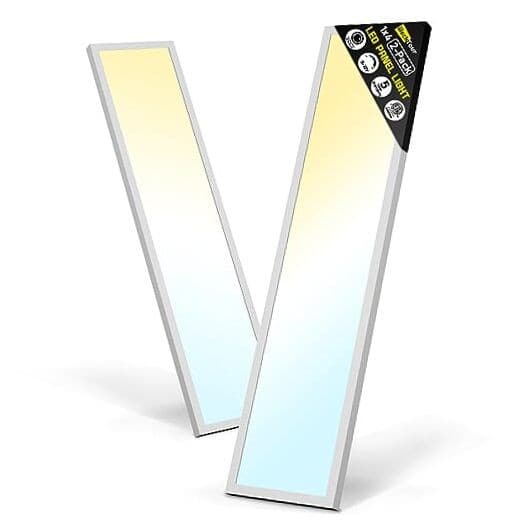 1x4 Led Flat Panel Light Surface Mount 2-Pack, 1Ft. x 4Ft. (2-PACK) White