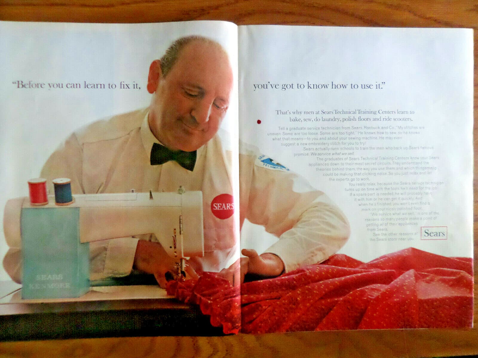 1966 Sears Sewing Machine Ad Kenmore Before You Fix it Got to Know how Use it