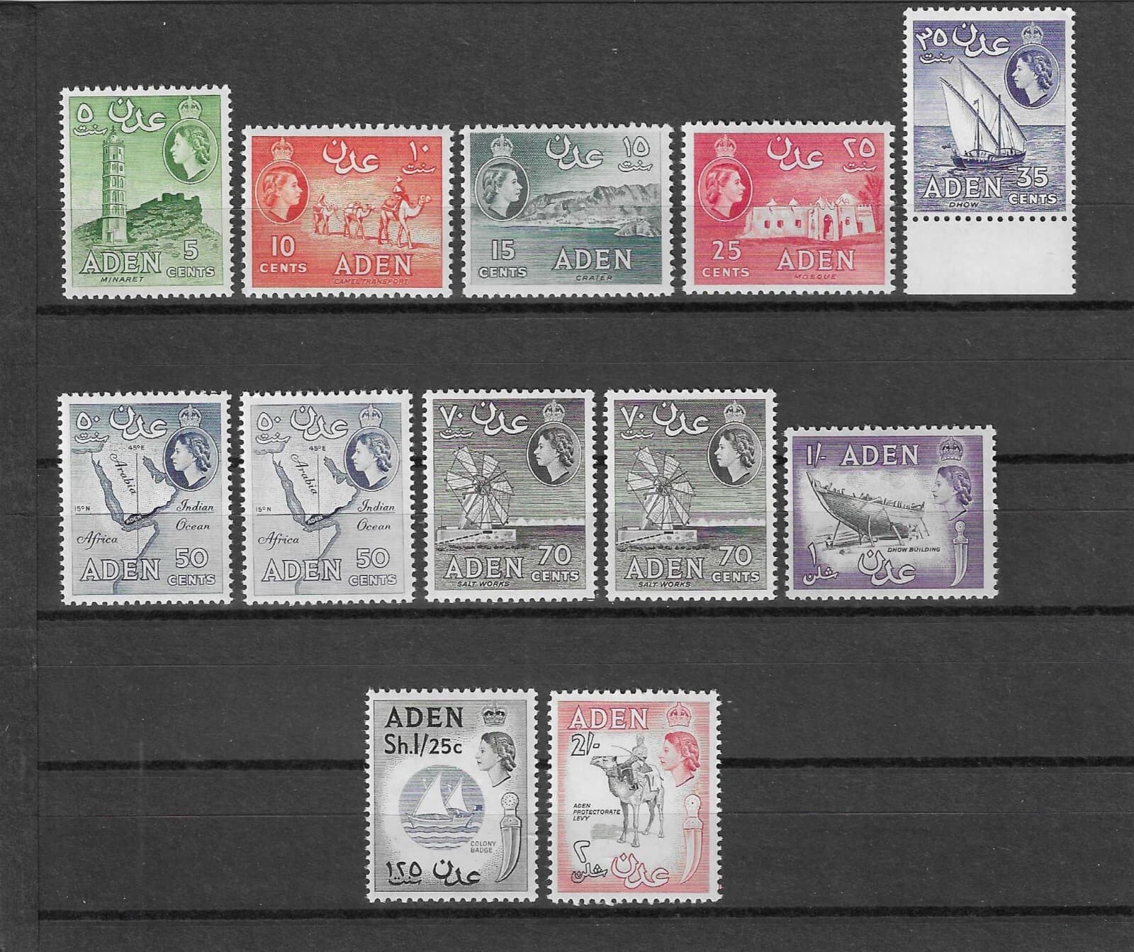 ADEN 1964/65 SG 77/86 MNH