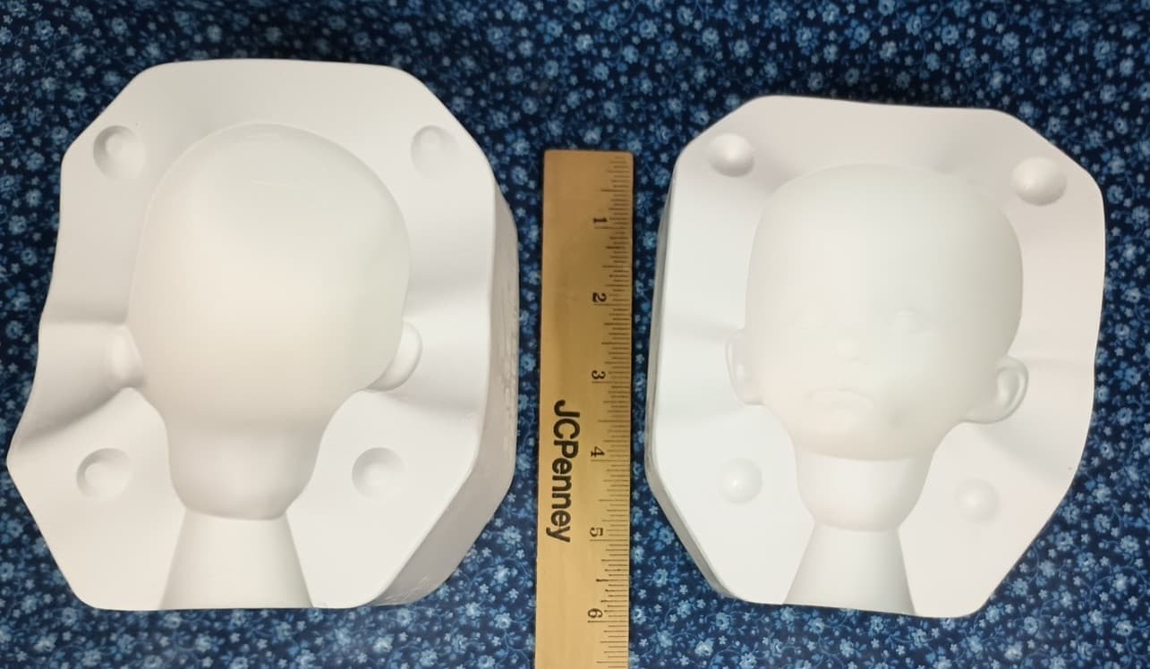 Vintage Ceramic Slip Mold Doll Head 14 Jenny Expressions Effner