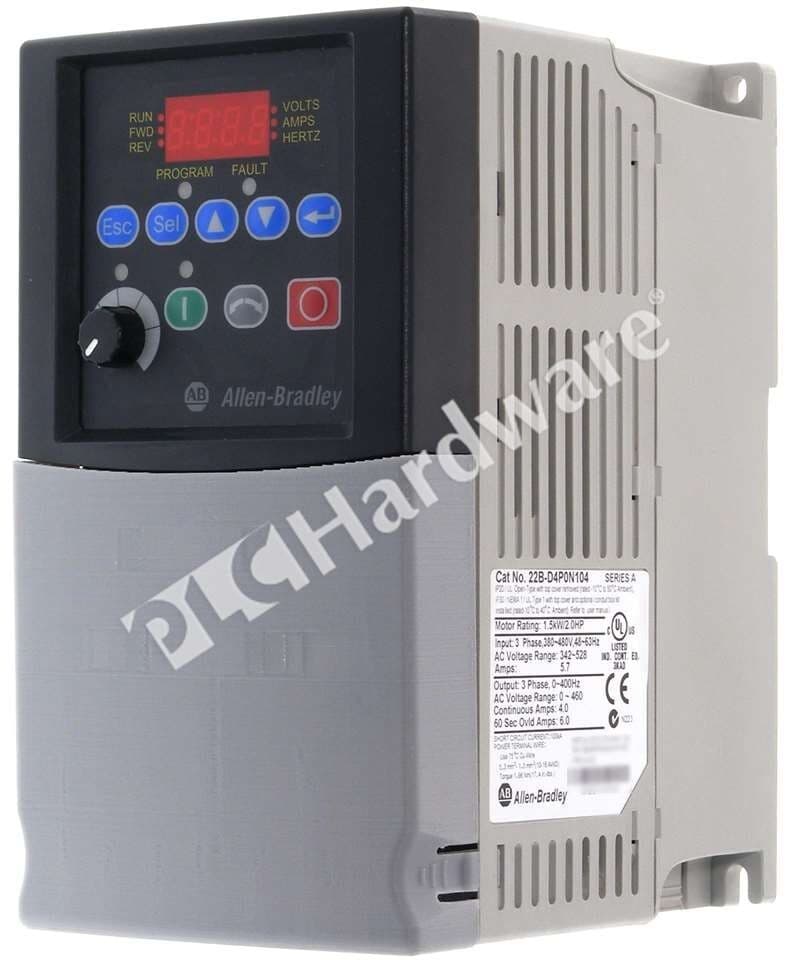 Allen Bradley 22B-D4P0N104 /A PowerFlex 40 480VAC 3-Ph 4A 1.5kW Frame B AC Drive