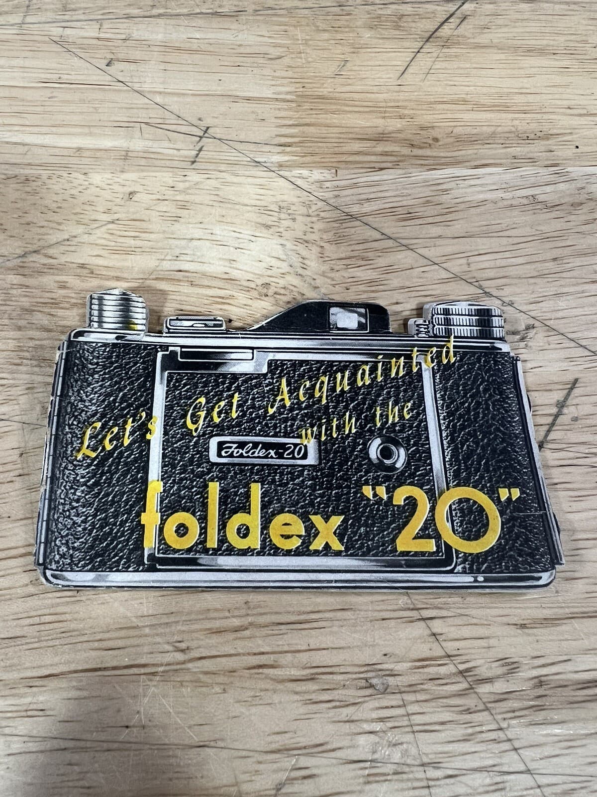 Vintage Foldex-20 Die-cut Manual Booklet