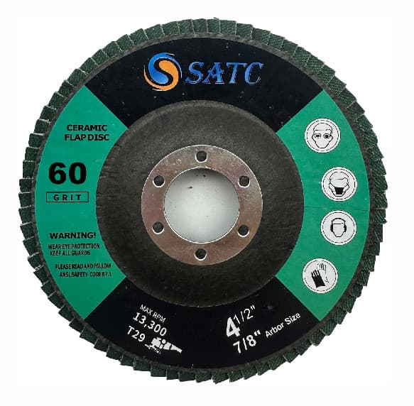 40PCS Ceramic Flap Discs 4.5" x 7/8" Sanding Disc T29 For Grinder 40-120 Grit