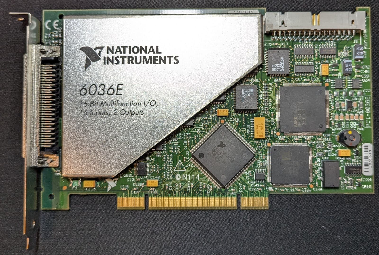 National Instruments 6036E 16-Bit Multifunction I/O Card