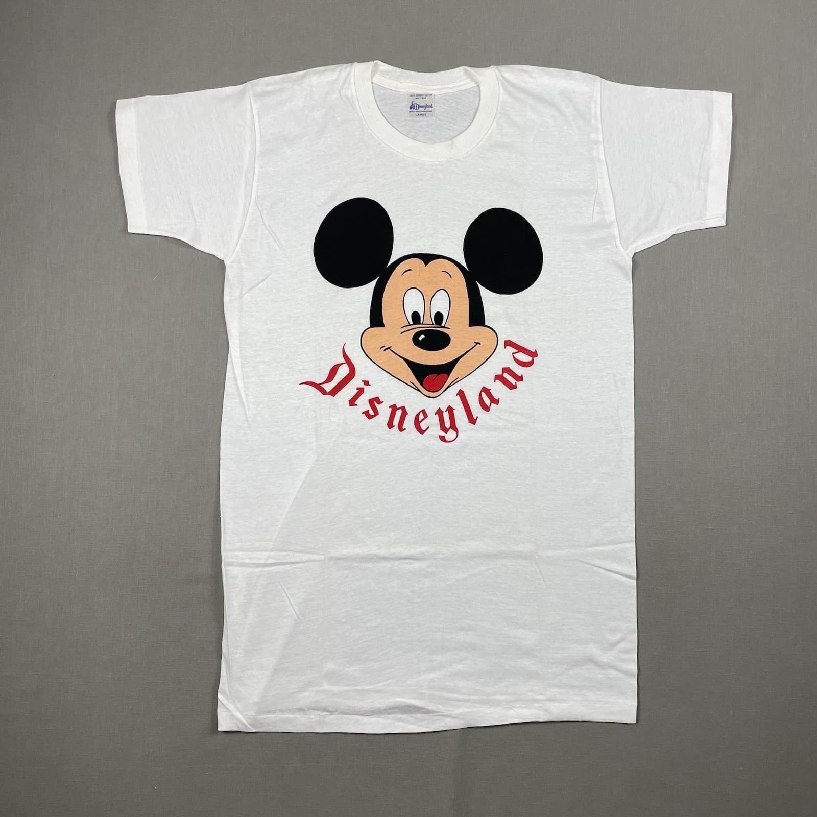 VTG 50s 60s Disneyland T-Shirt Adult Size Large Walt Disney Mickey RARE ORIGINAL