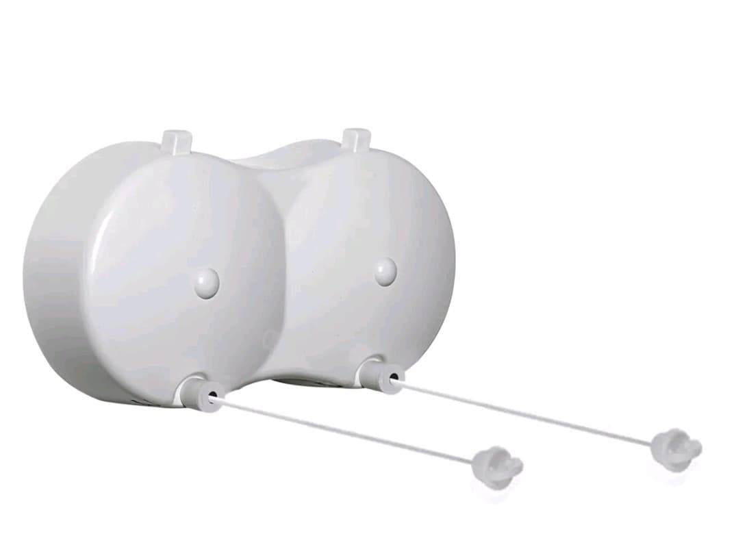 CROYDEX Over Bath or Shower Double Retractable Clothes Lines, WITH ALL HARDWARE