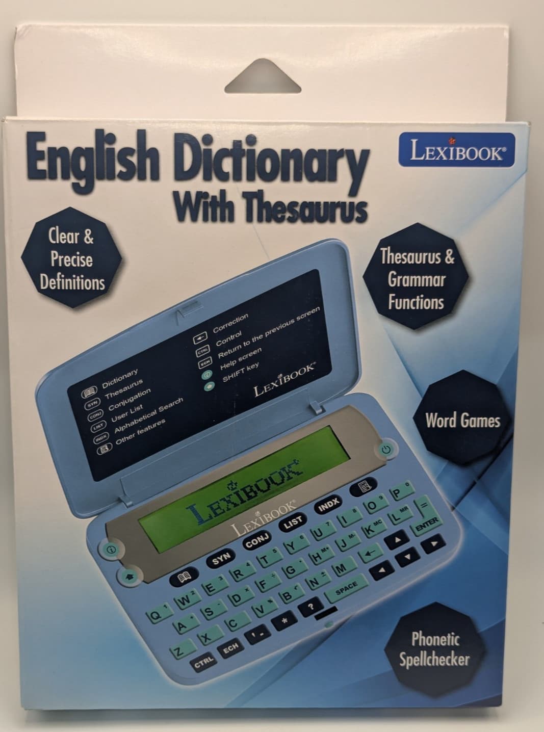 Lexibook the English Dictionary, Definitions, Thesaurus, Grammar, Phonetics NEW