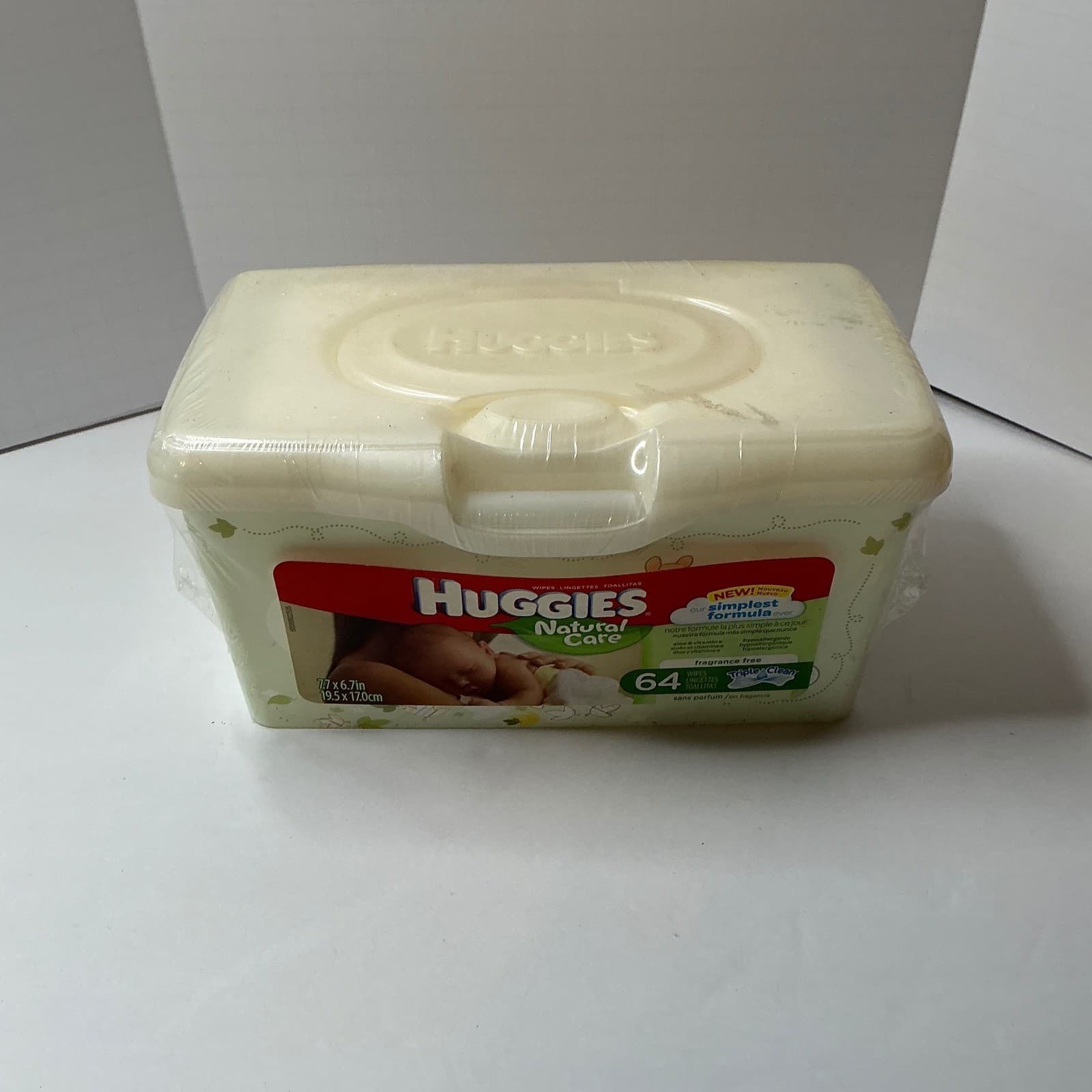 2016 Huggies Pooh Natural Care Baby Wipes 64 Count Unscented Sensitive New