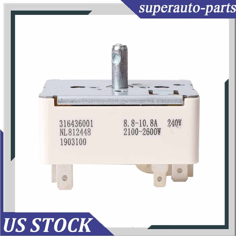 8" Stove Element Burner Surface Control Switch Oven Range AH1145040 316436001 US