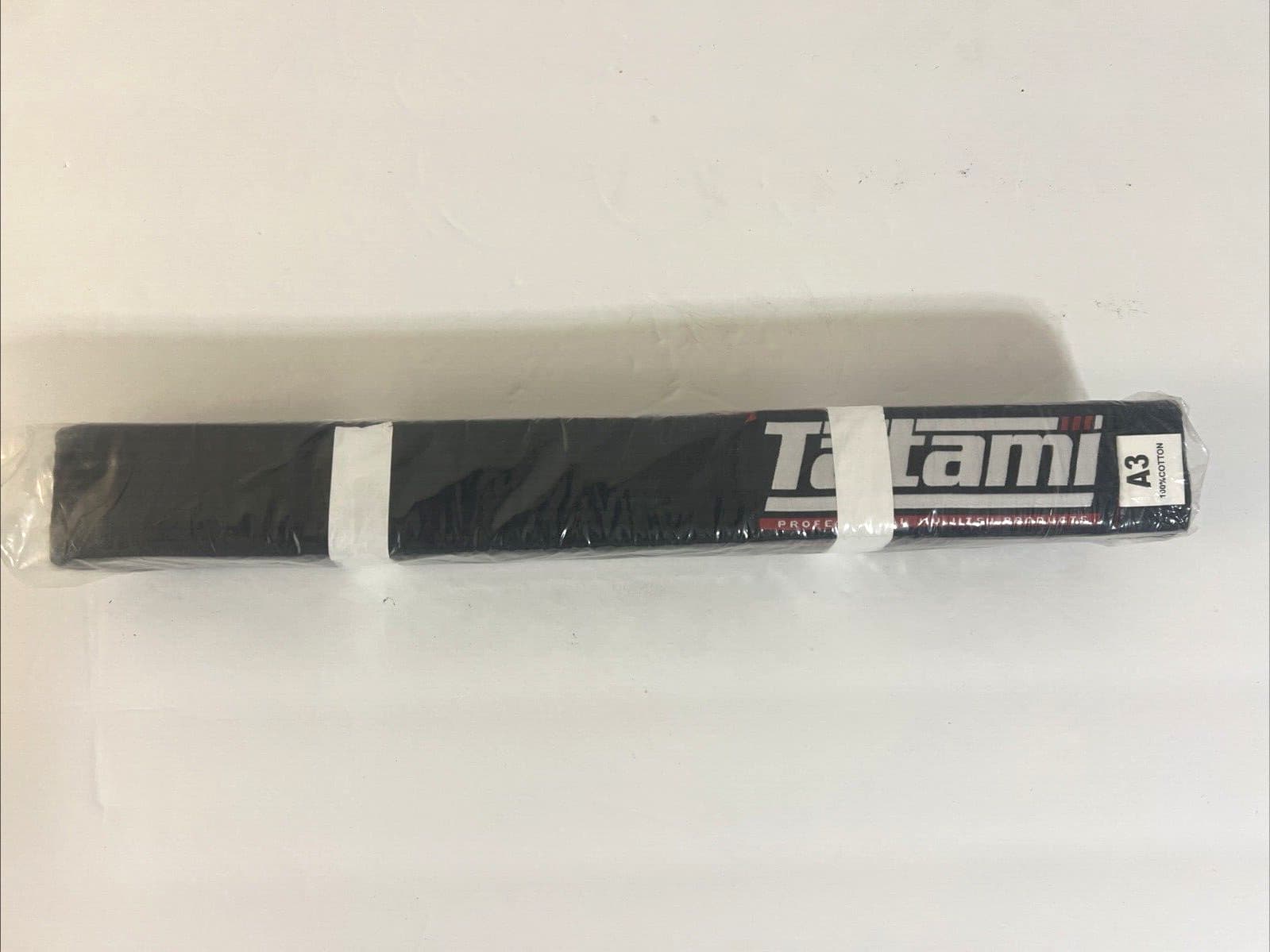 Tatami Fightwear Brazilian Jiu Jitsu BLACK Belt Size A3