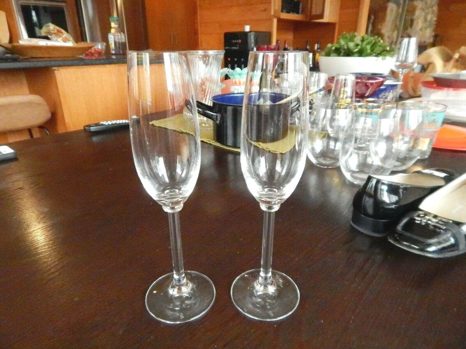 Pair of 2 Spiegelau Crystal Champagne Flutes EXCELLENT CONDITION