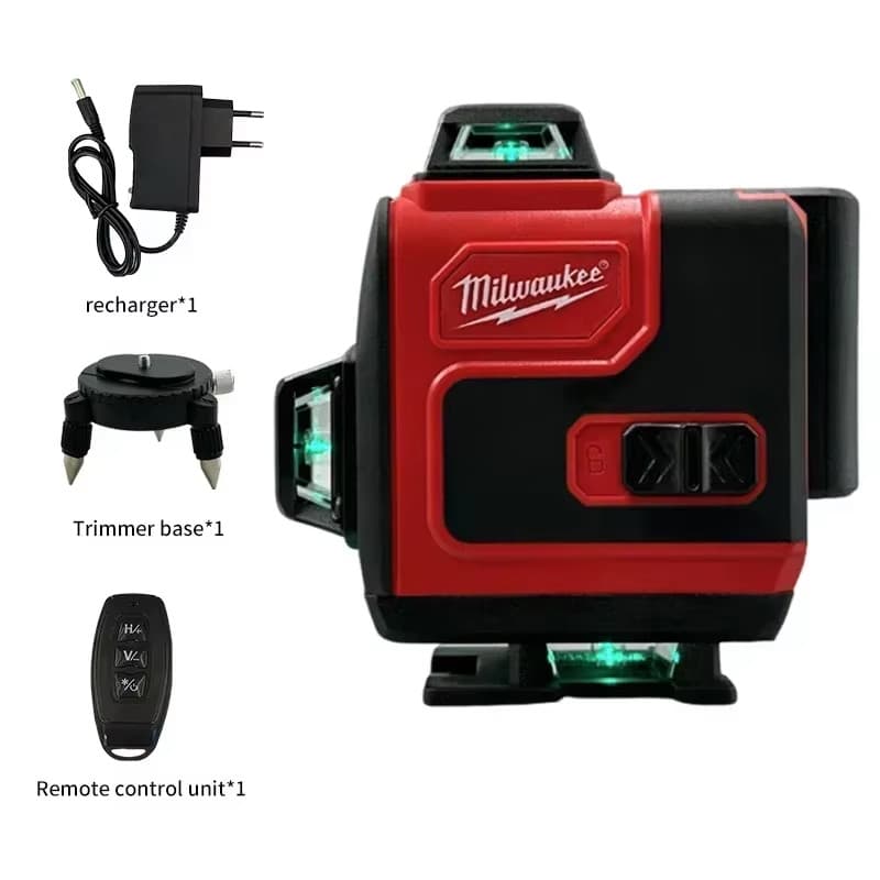 Milwaukee 16-Line Green Laser Level Horizontal Vertical Cross Tool Rechargeable