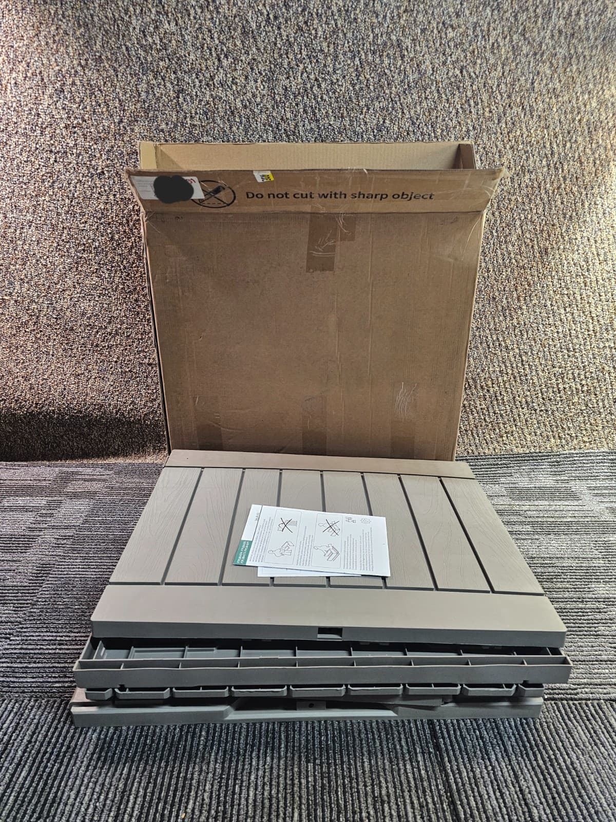 120 Gallon Outdoor Storage Deck Box Large Resin Patio Storage FTPLDB-0175