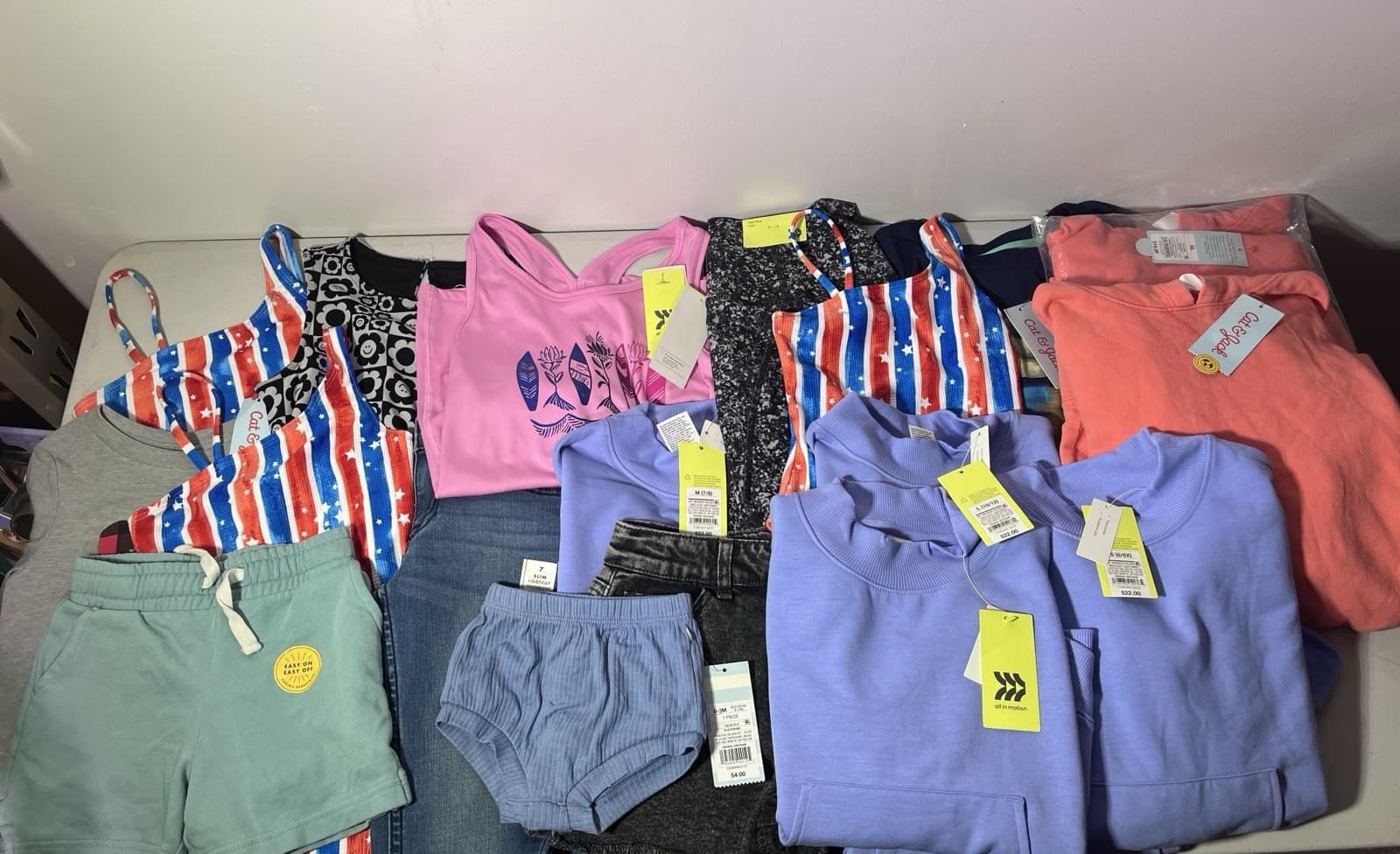 Wholesale Lot of 22 Kids' Clothing Pieces - Mixed Sizes, Colors & Themes- NWT
