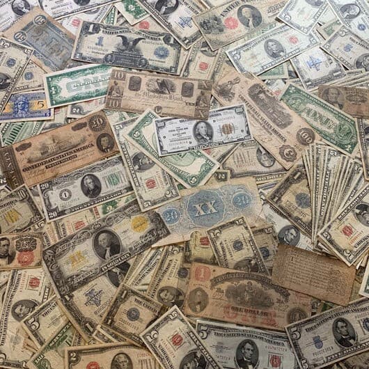 ✯ Old Mixed Currency Estate Bulk Lot Silver Certificates Red Blue Seals ✯ ✯